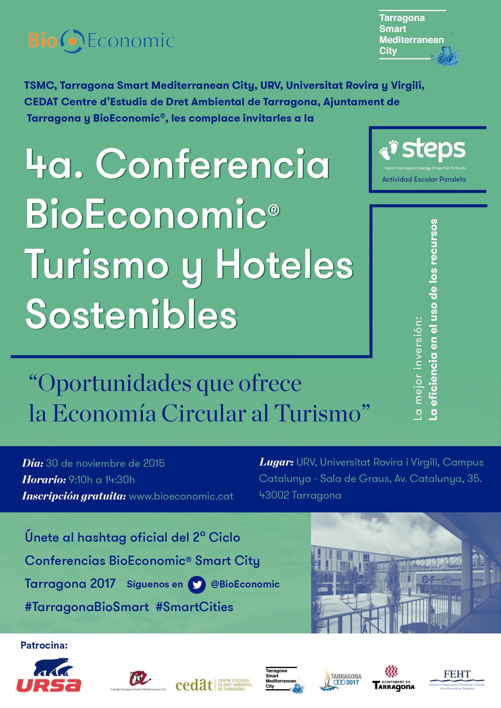 Tarragona - 4 Conferencia BioEconomic Turismo y Hoteles Sostenibles